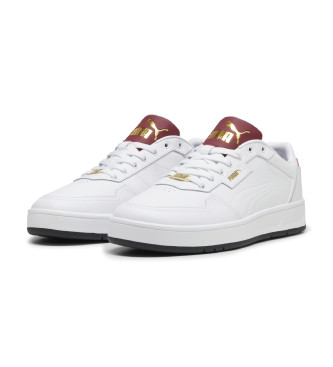 Puma Sneaker Court Classic Lux in pelle bianca