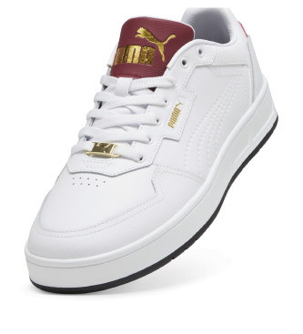 Puma Sapatilhas Court Classic Lux em pele branca