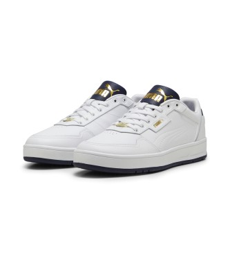 Puma Court Classic Lux Lder Sneakers hvid