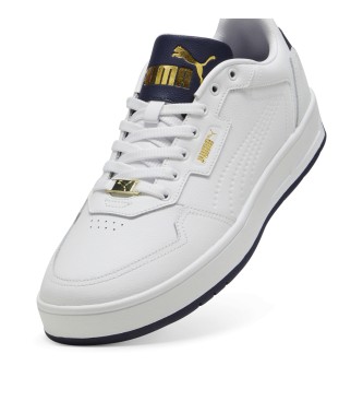 Puma Court Classic Lux Lder Sneakers hvid