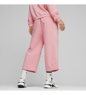 Puma Spodnie Downtown różowe