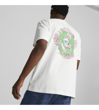 Puma Koszulka z grafiką Downtown biała