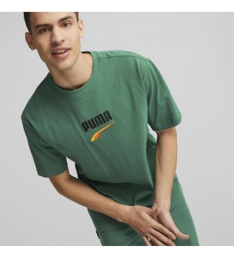 Puma Downtown Logo T-shirt groen