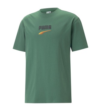 Puma Koszulka z logo Downtown zielona