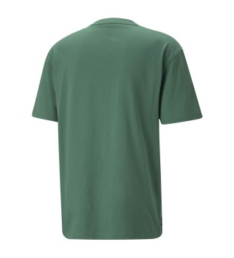 Puma T-shirt com logtipo Downtown verde