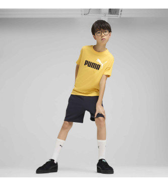 Puma Koszulka Essentials Colour z logo No.1 w kolorze żółtym