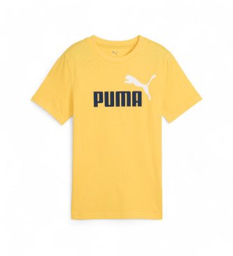 Puma Koszulka Essentials Colour z logo No.1 w kolorze żółtym