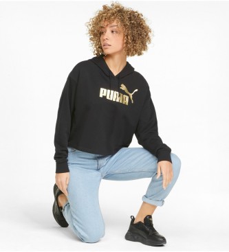 Puma Sweatshirt ESS+ Metallic Logo C preto