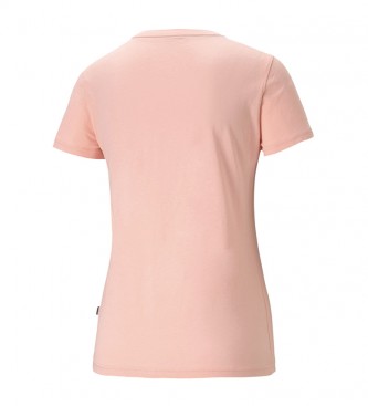 Puma Camiseta Essentials con Logo Metalizado rosa