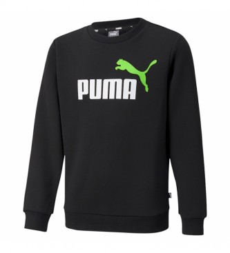 Puma Sweatshirt ESS+ 2 Col Big Logo Crew preto