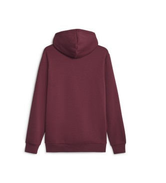 Puma Sweatshirt Essentials+ Zweifarbig Groes Logo kastanienbraun