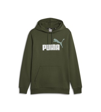 Puma Sweatshirt Essentials+ Two-Tone Big Logo green