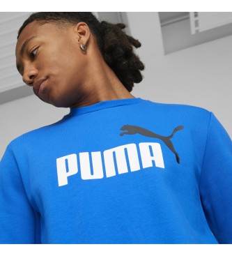 Puma Mikina Ess+ 2 Col Big Logo modra