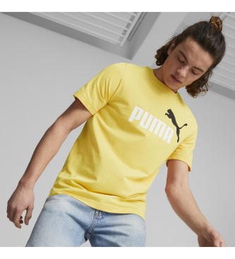 Puma T-shirt Essentials+2 Colour Logo yellow