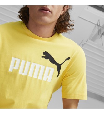 Puma T-shirt Essentials+2 kleuren logo geel