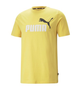 Puma T-shirt Essentials+2 kleuren logo geel