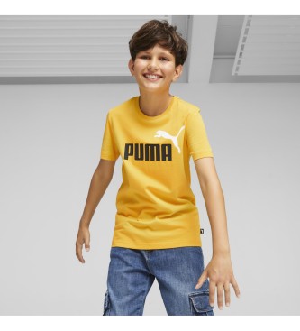 Puma T-shirt Essentials+ Two-Tone Logo gialla