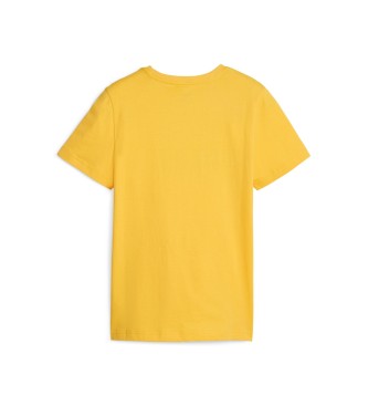 Puma Essentials+ T-Shirt logo bicolore jaune