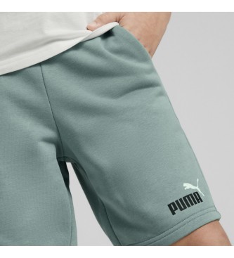Puma Pantaloncini verdi bicolore Essentials+