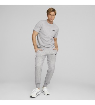 Puma T-shirt Essentials+ avec petit logo bicolore gris