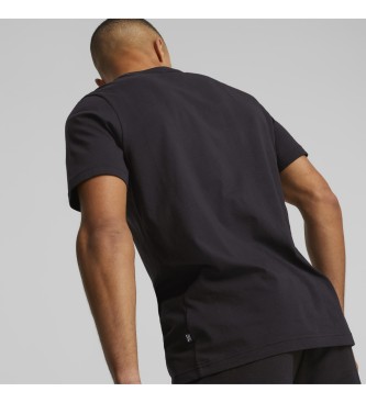 Puma Essentials+ T-Shirt mit kleinem zweifarbigen Logo schwarz