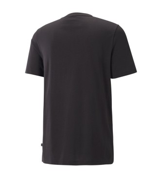Puma T-shirt Essentials+ con piccolo logo bicolore nero