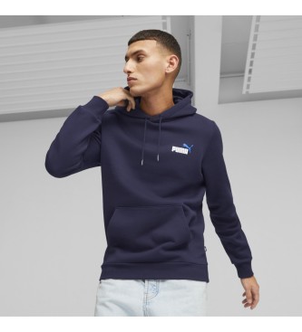Puma Sweatshirt Essentials+ med logotyp i tv frger small navy