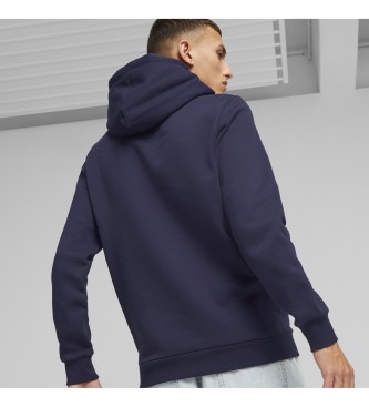 Puma Sweatshirt Essentials+ mit zweifarbigem Logo klein navy