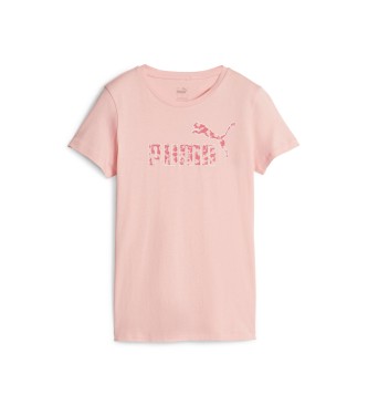 Puma T-shirt ESS+ Animal cor-de-rosa