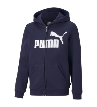 Puma Sweat  capuche zipp Essentials Big Logo navy