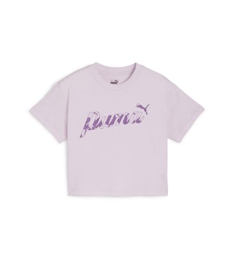 Puma T-shirt curta Blossom lils