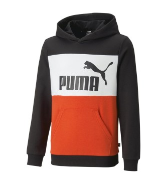 Puma Felpa con cappuccio Essential Colorblock nera, rossa