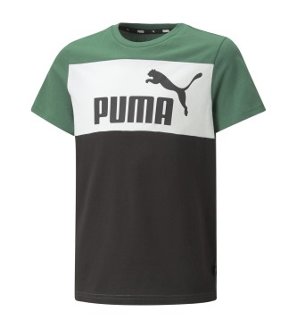 Puma Essential Colour Blocked T-shirt grn, sort