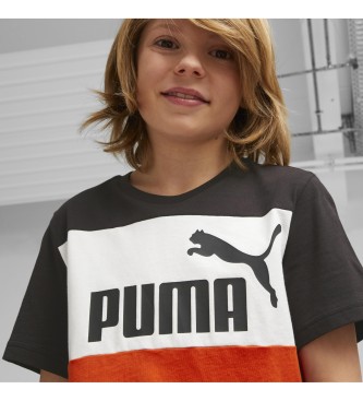 Puma Essential Colour Blocked T-shirt rood, zwart