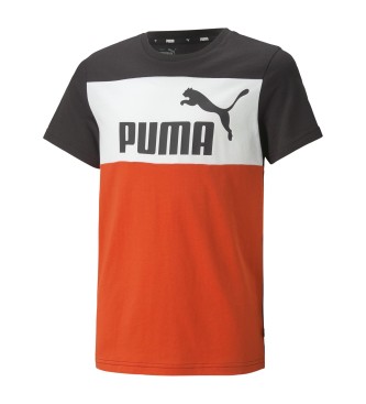 Puma Essential Colour Blocked T-shirt best brands shoes Store red, accessories shoes ESD and black designer fashion, footwear and - 