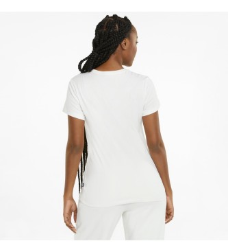 Puma T-shirt Ess+ Borduurwerk wit