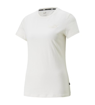 Puma T-shirt Ess+ haft biały