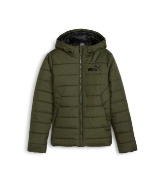 Puma ESS Wattierte Jacke mit Kapuze grn