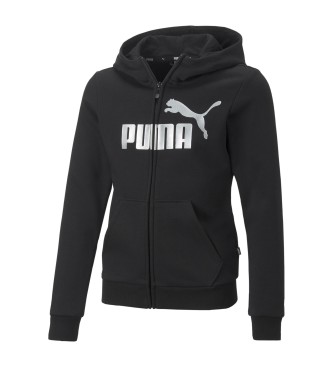 Puma Mikina Esssential Logo Zipper black