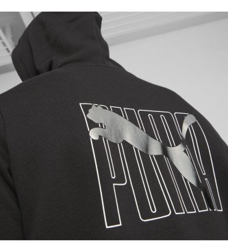 Puma Essential+ Logo Lab Bluza zapinana na zamek błyskawiczny czarna