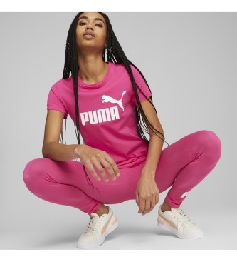 Puma Legging com logtipo rosa