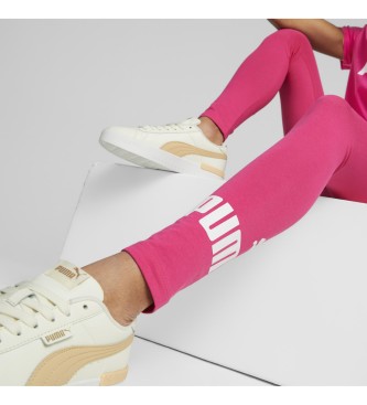 Puma Legging com logtipo rosa
