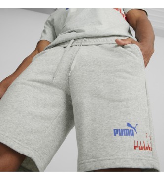 Puma Essential Logo Power 10 corto grigio