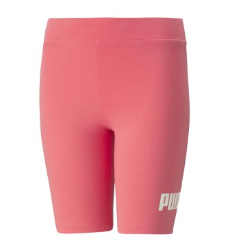 Puma Collant corti con logo Essential rosa