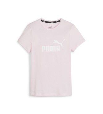 Puma Essentials T-shirt med logotyp rosa