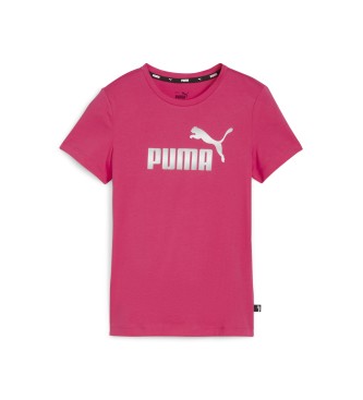 Puma T-shirt Essentials+ Logo rosa