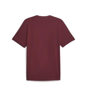 Puma T-shirt marrone rossiccio con logo Essentials
