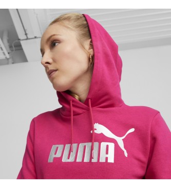 Puma Felpa rosa Essential con logo metallizzato