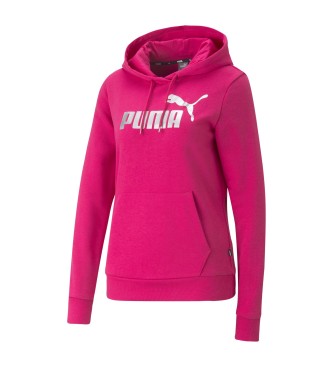 Puma Essential Metallic Logo Sweatshirt pink