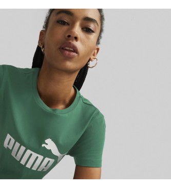 Puma Essential Metallic Logo T-shirt green